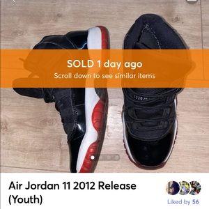 (SOLD) Air Jordan 11 2012 Release (Youth)